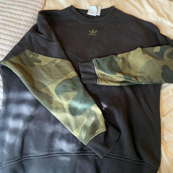 adidas Other - Adidas Men's Camouflage Sleeve Sweater - Black and Green